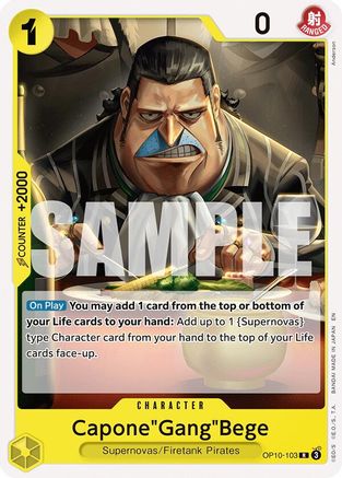Capone"Gang"Bege [Starter Deck 36: YELLOW Eustass"Captain"Kid] Rare
