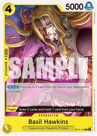 Basil Hawkins [Starter Deck 36: YELLOW Eustass"Captain"Kid] Rare