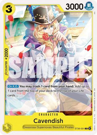 Cavendish [Starter Deck 36: YELLOW Eustass"Captain"Kid] Common