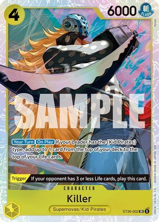 Killer [Starter Deck 36: YELLOW Eustass"Captain"Kid] Super Rare