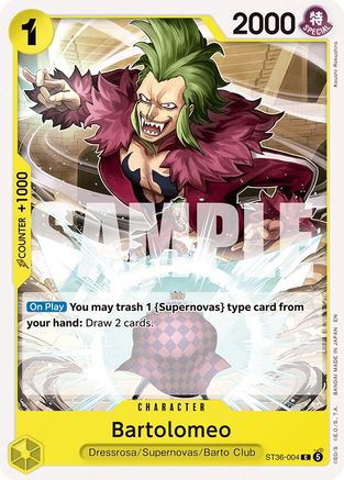 Bartolomeo [Starter Deck 36: YELLOW Eustass"Captain"Kid] Common