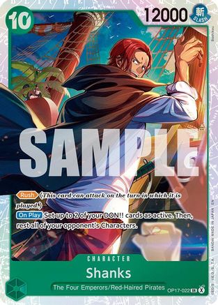 Shanks (022) [The World's Strongest Warriors] Super Rare