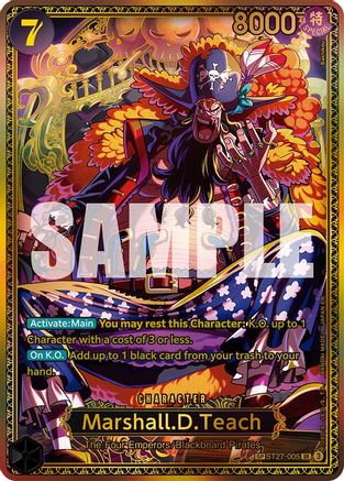 Marshall.D.Teach (ST27-005) (SP) [The World's Strongest Warriors] Super Rare