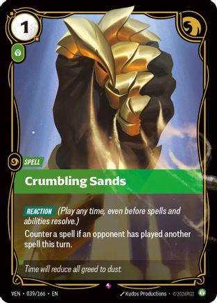 Crumbling Sands (039/166) [Vendetta] Foil