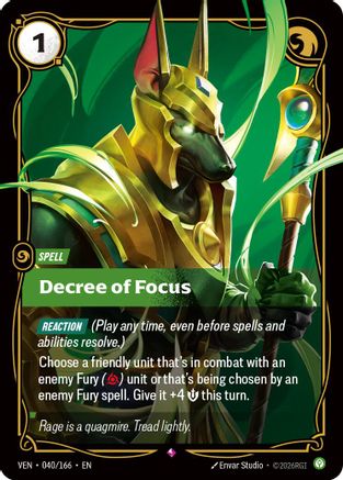 Decree of Focus (040/166) [Vendetta] Foil