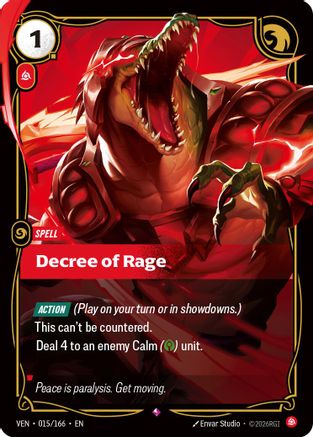 Decree of Rage (015/166) [Vendetta] Foil
