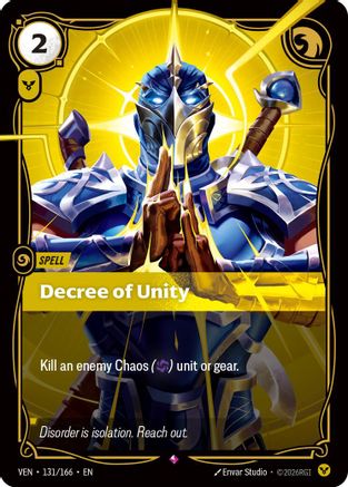 Decree of Unity (131/166) [Vendetta] Foil