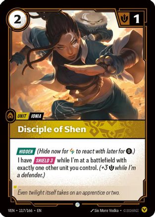 Disciple of Shen (117/166) [Vendetta] Foil