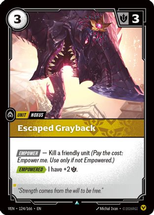 Escaped Grayback (124/166) [Vendetta] Foil