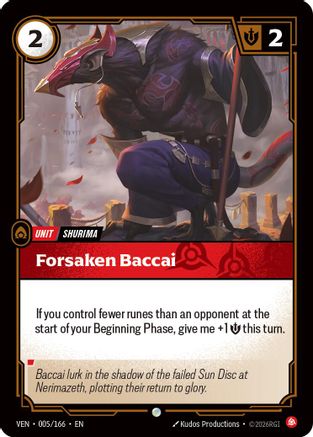 Forsaken Baccai (005/166) [Vendetta]