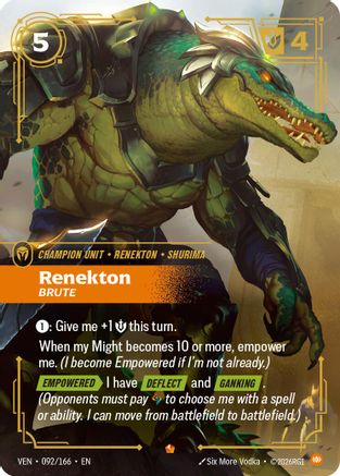 Renekton, Brute (092/166) [Vendetta] Foil