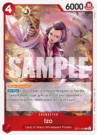 Izo [The World's Strongest Warriors] Rare