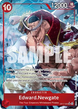 Edward.Newgate (005) (Alternate Art) [The World's Strongest Warriors] Super Rare
