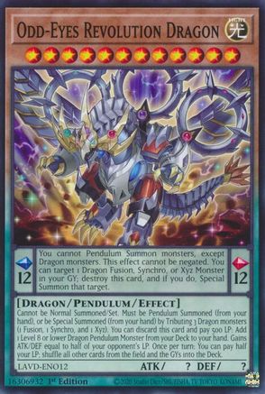 Odd-Eyes Revolution Dragon [LAVD-ENO12] Common