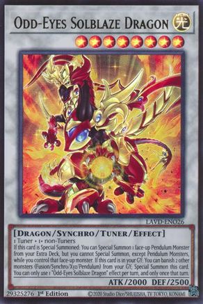 Odd-Eyes Solblaze Dragon [LAVD-ENO26] Ultra Rare