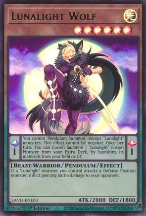 Lunalight Wolf [LAVD-ENL03] Ultra Rare