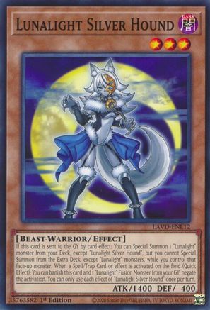 Lunalight Silver Hound [LAVD-ENL12] Common