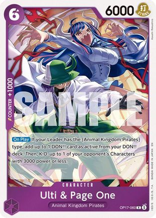 Ulti & Page One [The World's Strongest Warriors] Rare