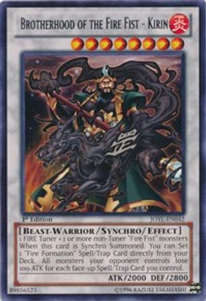 Brotherhood of the Fire Fist - Kirin [JOTL-EN042] Rare