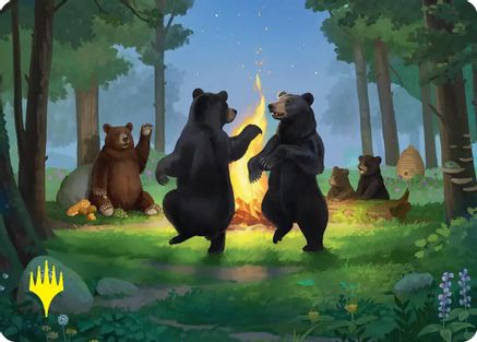 Dancing from Dark to Dawn Art Card (Gold-Stamped) (ASHOB-021) - Art Series: The Hobbit