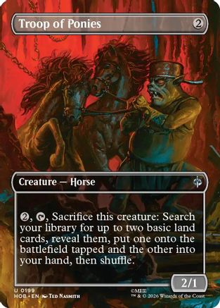 Troop of Ponies (Borderless) (HOB-199) - The Hobbit Foil