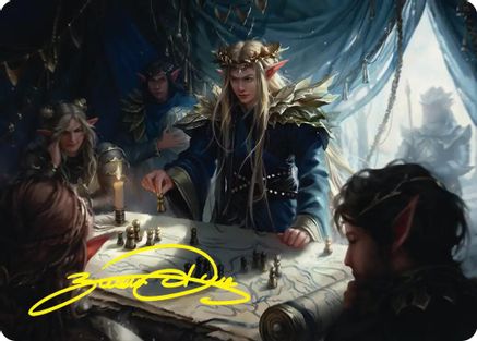 Thranduil the Strategist Art Card (Gold-Stamped Signature) (ASHOB-049) - Art Series: The Hobbit