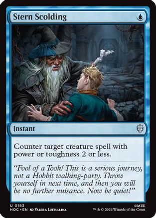 Stern Scolding (HOC-183) - The Hobbit: Eternal-Legal
