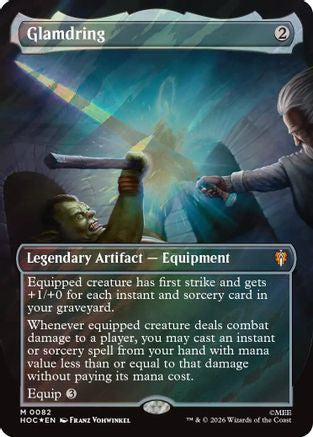 Glamdring (Borderless) (Surge Foil) (HOC-082) - The Hobbit: Eternal-Legal Foil