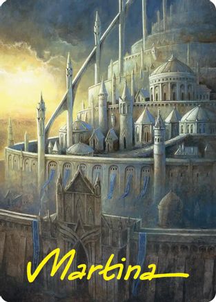 Minas Tirith Art Card (Gold-Stamped Signature) (ASHOB-038) - Art Series: The Hobbit