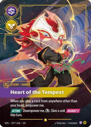 Kennen - Heart of the Tempest (Signature) (197*/166) [Vendetta] Foil
