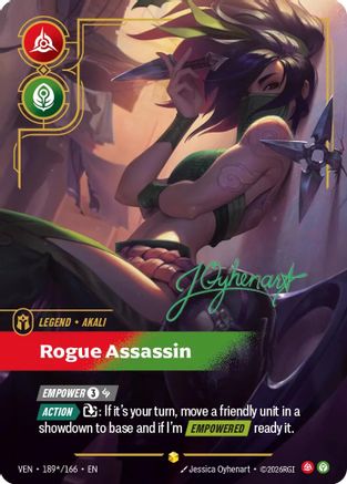 Akali - Rogue Assassin (Signature) (189*/166) [Vendetta] Foil
