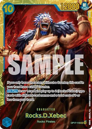 Rocks.D.Xebec (118) [The World's Strongest Warriors] Secret Rare