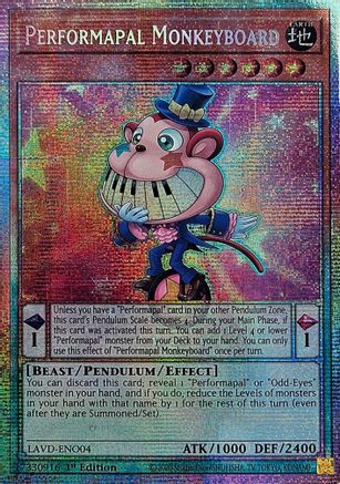 Performapal Monkeyboard (Starlight Rare) [LAVD-ENO04] Starlight Rare