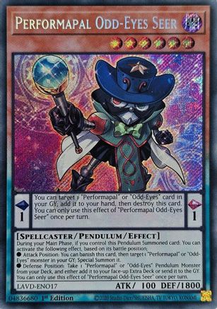 Performapal Odd-Eyes Seer (Secret Rare) [LAVD-ENO17] Secret Rare