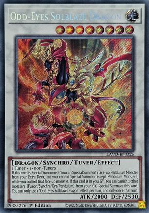 Odd-Eyes Solblaze Dragon (Secret Rare) [LAVD-ENO26] Secret Rare
