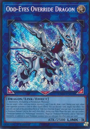 Odd-Eyes Override Dragon (Secret Rare) [LAVD-ENO38] Secret Rare