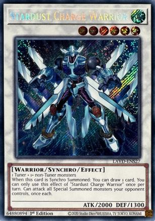 Stardust Charge Warrior (Secret Rare) [LAVD-ENS27] Secret Rare