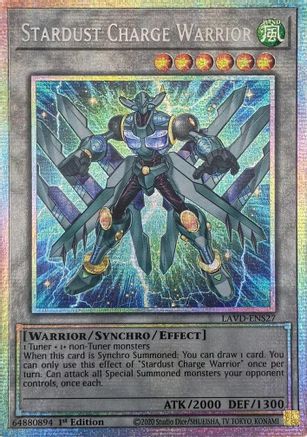 Stardust Charge Warrior (Starlight Rare) [LAVD-ENS27] Starlight Rare
