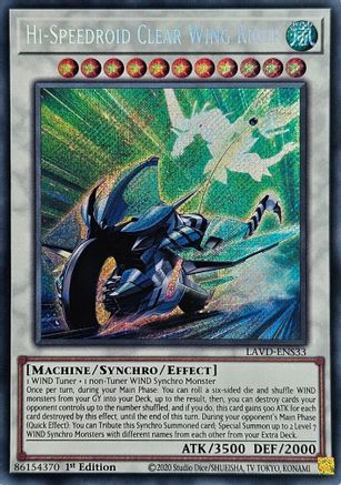 Hi-Speedroid Clear Wing Rider (Secret Rare) [LAVD-ENS33] Secret Rare