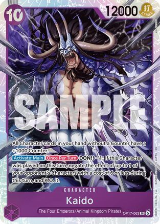 Kaido (063) [The World's Strongest Warriors] Super Rare