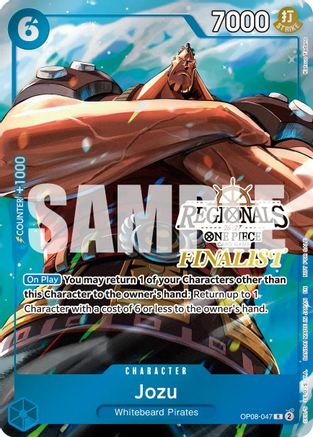 Jozu (Regionals Finalist Card Set 26-27 Vol.2) [One Piece Promotion Cards] Rare