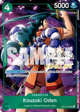 Kouzuki Oden (Regionals Finalist Card Set 26-27 Vol.2) [One Piece Promotion Cards] Uncommon