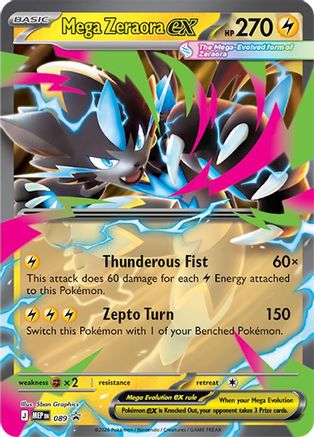 Mega Zeraora ex 089/null [ME Mega Evolution Promo] (Holofoil)