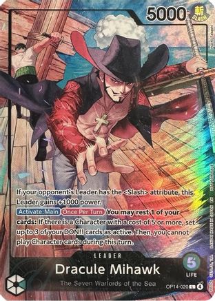 Dracule Mihawk (2026 PSA Magazine Promo) [One Piece Promotion Cards] Leader