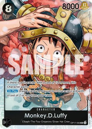 Monkey.D.Luffy (093) [The World's Strongest Warriors] Super Rare
