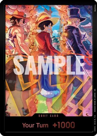 DON!! Card (English Version 3rd Anniversary Set) (Ace, Luffy, Sabo) [One Piece Promotion Cards] DON!!