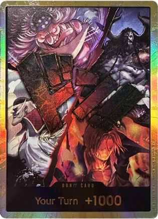 DON!! Card (Alternate Art) (The Four Emperors) (Gold) [The World's Strongest Warriors] DON!!
