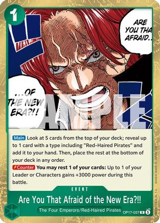 Are You That Afraid of the New Era?! [The World's Strongest Warriors] Rare