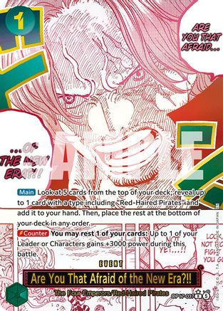 Are You That Afraid of the New Era?! (Alternate Art) [The World's Strongest Warriors] Rare