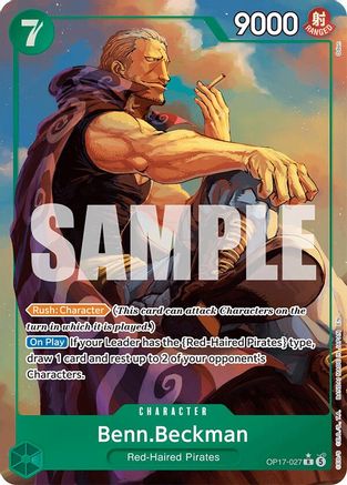 Benn.Beckman (Alternate Art) [The World's Strongest Warriors] Rare